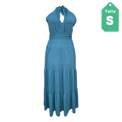 [5953] Vestido Forever21 Azul Oceano- S