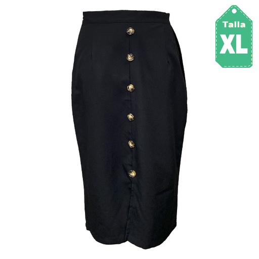 [5962] Falda Shein Negro- XL