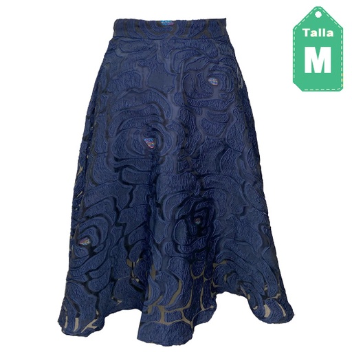 [5963] Falda Shein Azul Oscuro- M