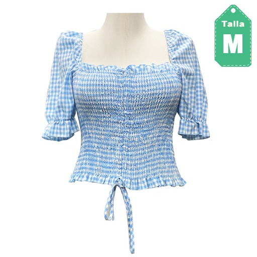 [5986] Blusa NaaNaa Cuadros- M