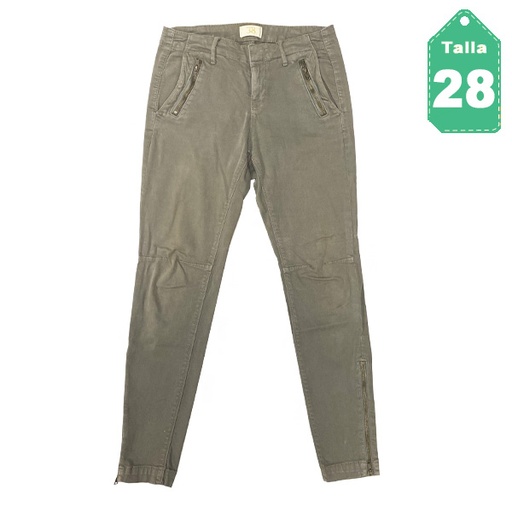 [6005] Pantalon Zara Verde Oliva- 28