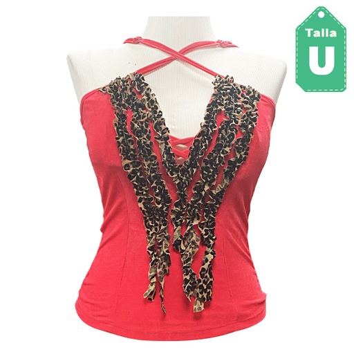 [6007] Blusa Andartu Animal Print- Unica