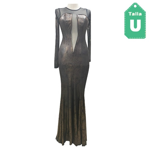 [6021] Vestido Andartu Animal Prints- Unica