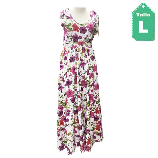 [6023] Vestido MC. Diseños Floral- L