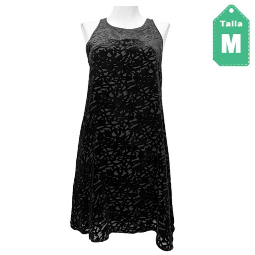 [6028] Vestido Eileen Fisher Negro- M