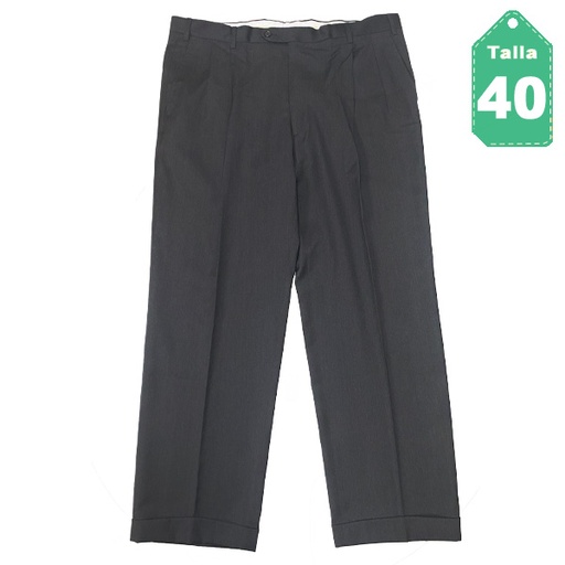 [6032] Pantalon Woolmark Negro- 40