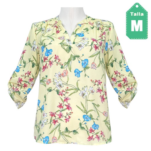 [6039] Blusa Crescent & Willough Floral- M