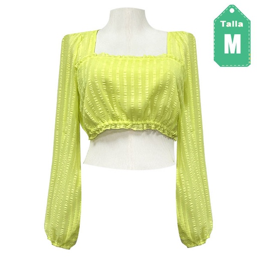[6066] Blusa Guess Verde Neon- M