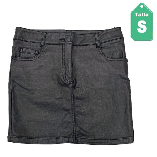 [6078] Falda Studio F Negro- S