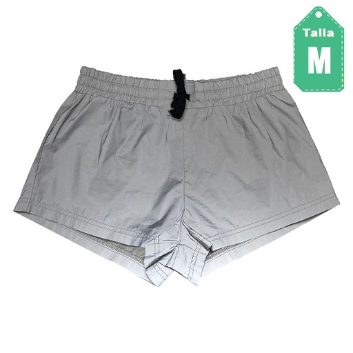 [6079] Short Forever21 Gris Reflectivo- M