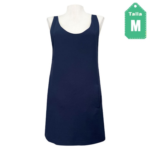 [6099] Vestido Zara Trafaluc Azul Oscuro- M