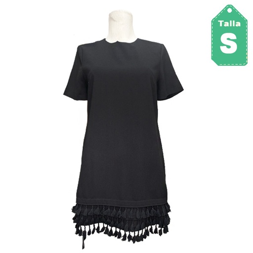 [6118] Vestido Zara Negro- S