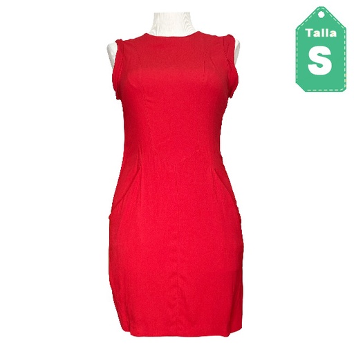 [6127] Vestido Zara Woman Rojo- S