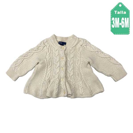 [6155] Sweater BabyGap Beige- 3/6M