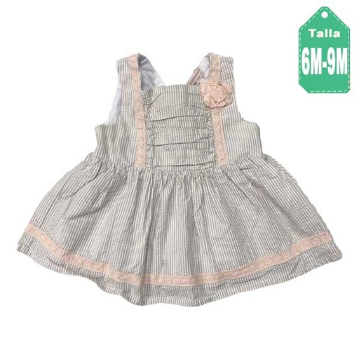 [6161] Vestido Catherine Malandrino Rayas- 6/9M
