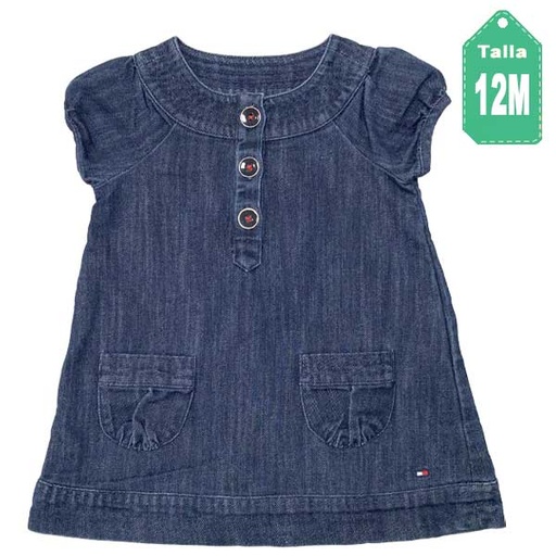 [6168] Vestido Tommy Hilfiger Jeans Oscuro- 12M