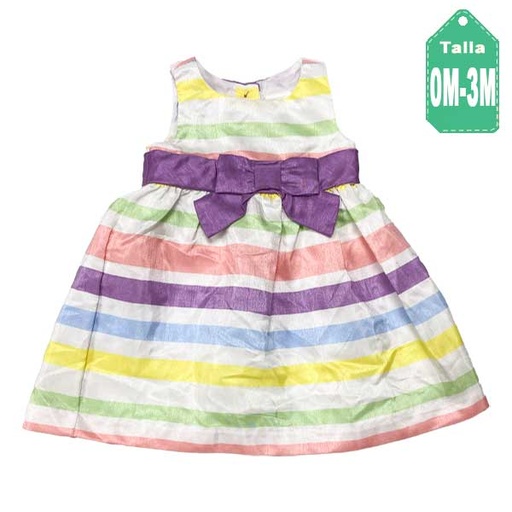 [6173] Vestido Gymboree Multicolor- 0/3M