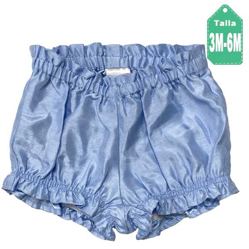 [6184] Short Gymboree Azul Celeste- 3/6M
