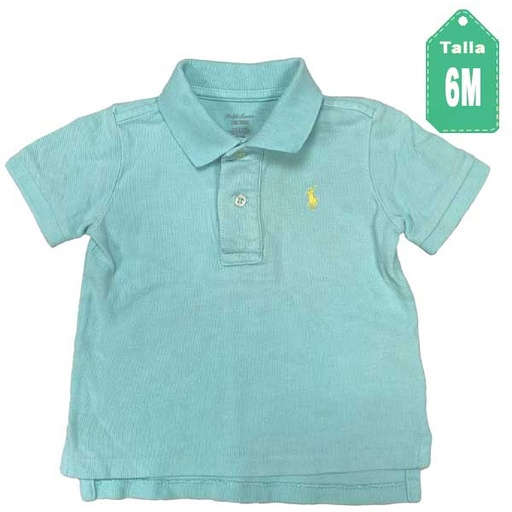 [6206] Chemise Ralph Lauren Azul Claro- 6M