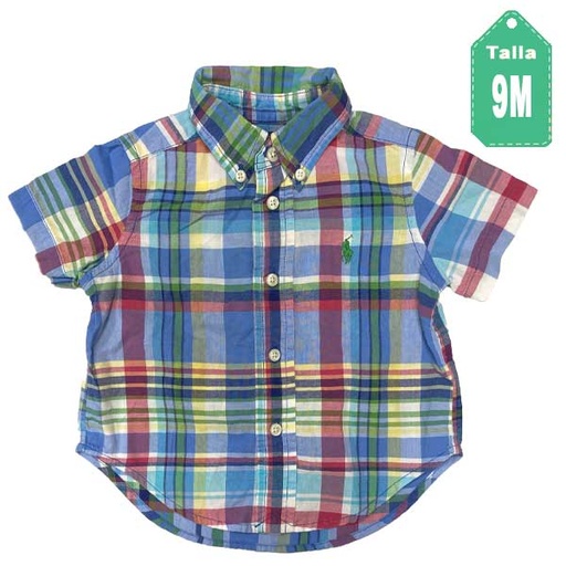 [6211] Camisa Ralph Lauren Cuadros- 9M