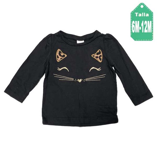 [6215] Blusa Gymboree Negro- 6/12M
