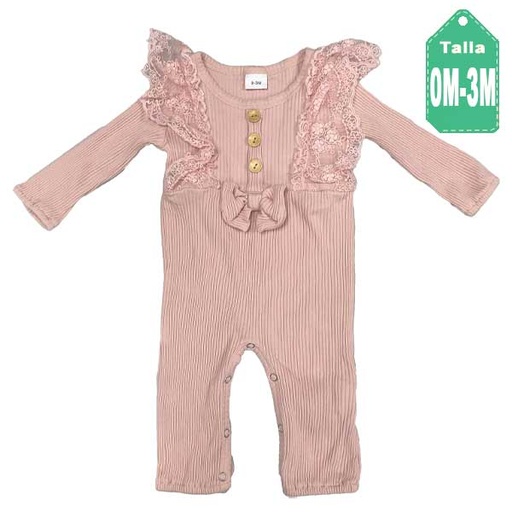 [6246] Enterizo Rosa Vieja- 0/3M