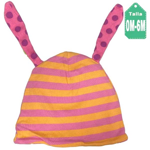 [6248] Gorro Brito Bebe Rayas- 0/6M