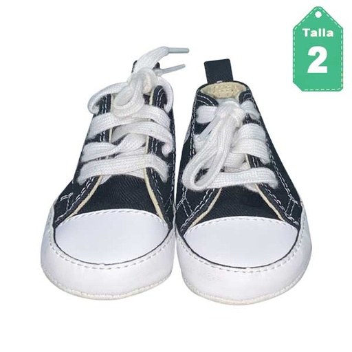 [6253] Zapatos Converse Negro- 18