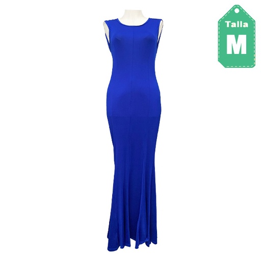[6260] Vestido Azul Rey- M