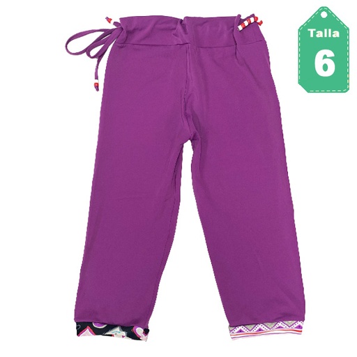 [6263] Leggins Morado- 6