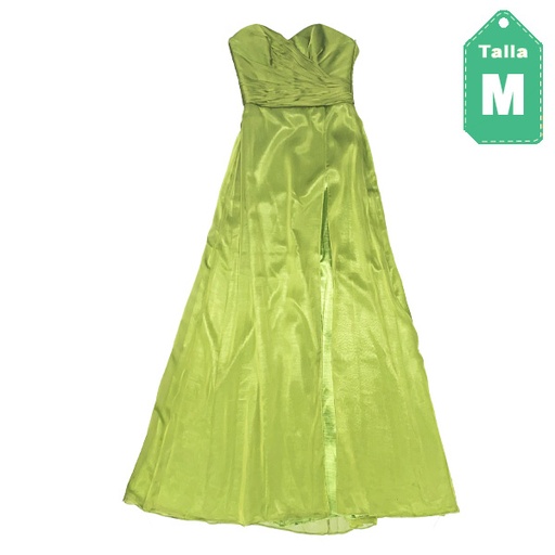 [6268] Vestido Maria Da Graca´s Verde- M