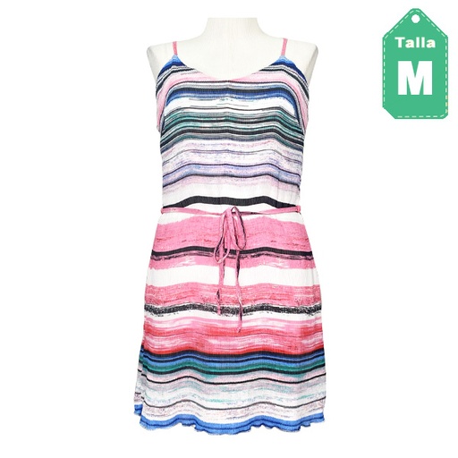 [6275] Vestido Multicolor- M 