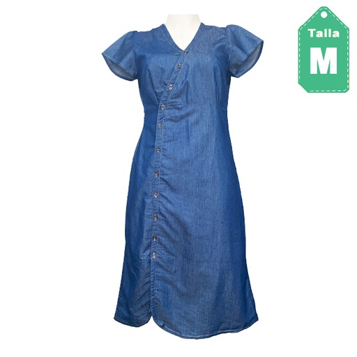 [6277] Vestido de Jeans- M