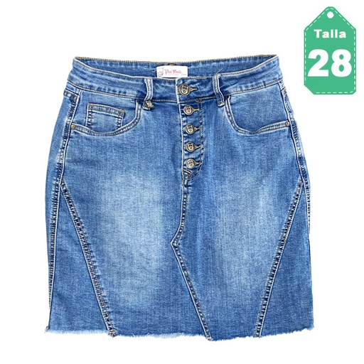 [6281] Falda Pitbull Jeans- 28