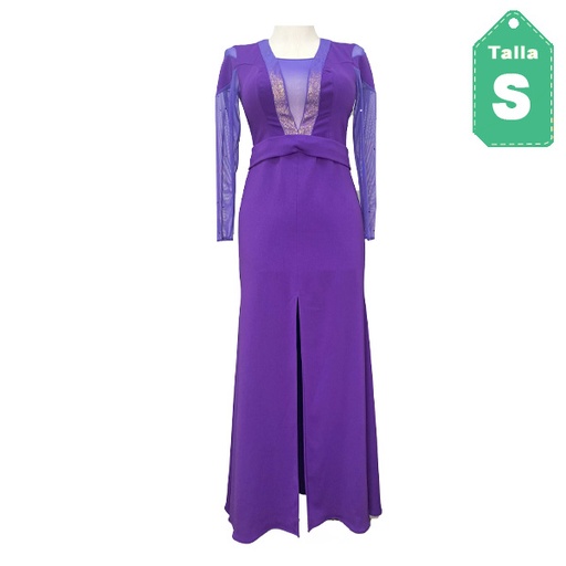 [6286] Vestido Morado- S
