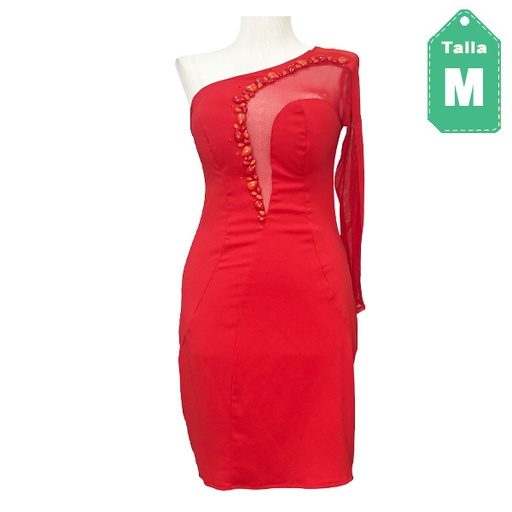 [6287] Vestido Rojo- M