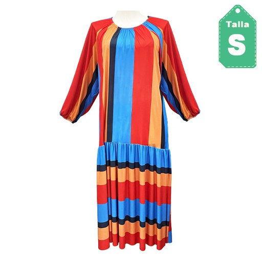 [6292] Vestido Zara Multicolor- S