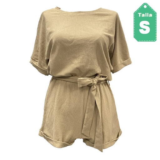 [6295] Conjunto Shein Marron Claro- S