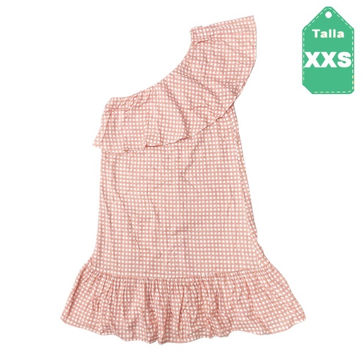 [6303] Vestido Cotton On. Cuadros- XXS