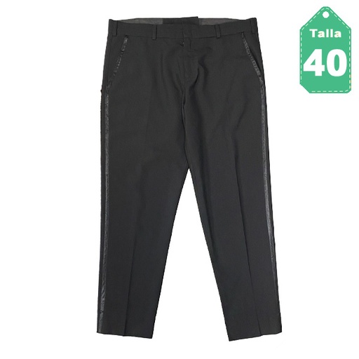[6313] Pantalon de Vestir Negro- 40