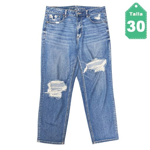 [6327] Mom Jeans American Eagle Prelavado- 30