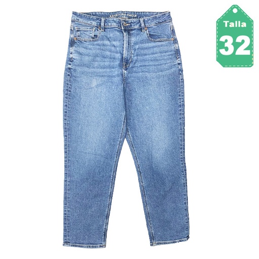 [6332] Mom Jeans American Eagle Prelavado- 32