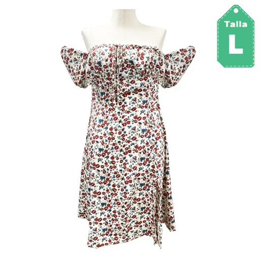 [6337] Vestido Floral- L