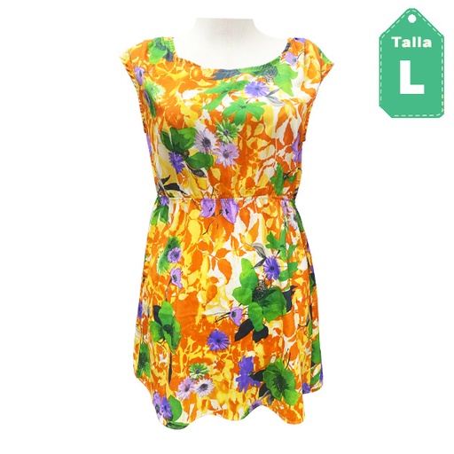[6346] Vestido Floral- L