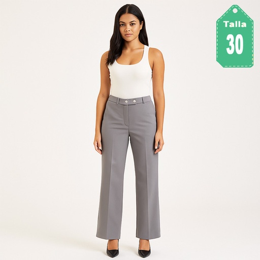 [6379] Pantalon Bell Vestire Gris- 30