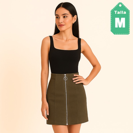[6388] Falda Chloe&Katie Gris- M