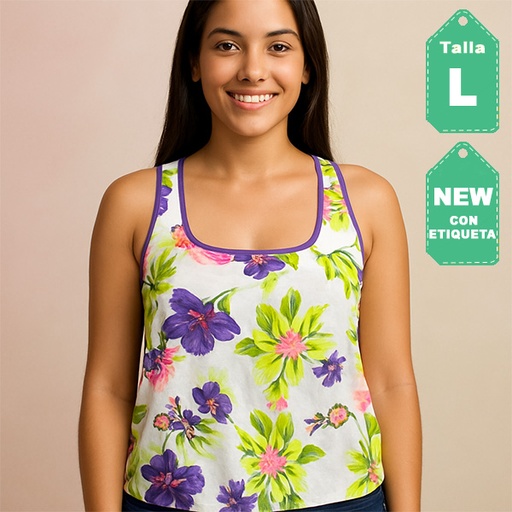 [6397] Blusa Younique Estampado- L