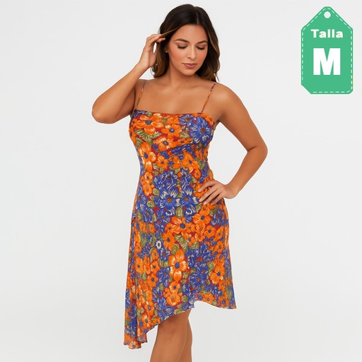 [6416] Vestido Corporeum Floral- M