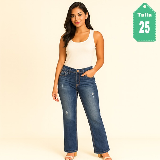 [6432] Jeans Vigos Prelavado y Pedreria- 25