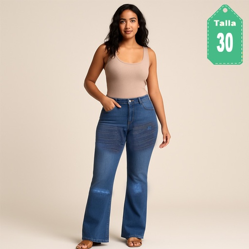 [6434] Jeans Nitron Azul Oscuro- 30